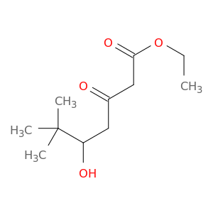 Heptanoic acid, 5-hydroxy-6,6-dimethyl-3-oxo-, ethyl ester