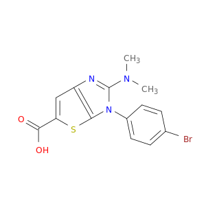 3-(4-溴苯基)-2-(二甲基氨基)-3H-噻吩[2,3-D]咪唑-5-羧酸