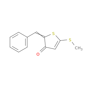 3(2H)-Thiophenone,5-(methylthio)-2-(phenylmethylene)-