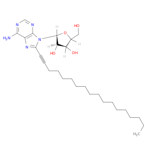 Adenosine, 8-(1-octadecynyl)-