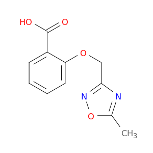 2-[(5-Methyl-1,2,4-oxadiazol-3-yl)methoxy]benzoic acid