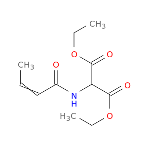 Propanedioic acid, [(1-oxo-2-butenyl)amino]-, diethyl ester