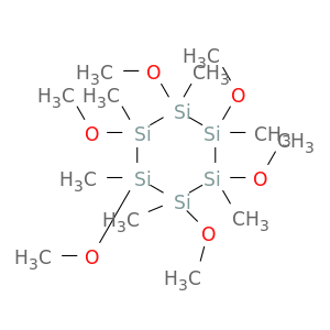 Cyclohexasilane, 1,2,3,4,5,6-hexamethoxy-1,2,3,4,5,6-hexamethyl-
