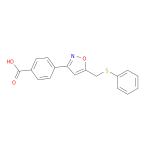 Benzoic acid, 4-[5-[(phenylthio)methyl]-3-isoxazolyl]-