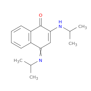 1(4H)-Naphthalenone, 2-[(1-methylethyl)amino]-4-[(1-methylethyl)imino]-