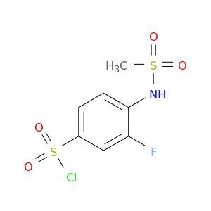 3-Fluoro-4-methanesulfonamidobenzene-1-sulfonyl Chloride