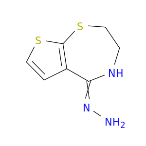 Thieno[3,2-f]-1,4-thiazepin-5(2H)-one, 3,4-dihydro-, hydrazone