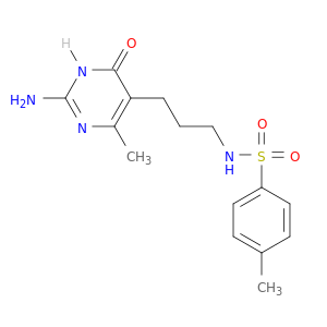 Benzenesulfonamide,N-[3-(2-amino-1,6-dihydro-4-methyl-6-oxo-5-pyrimidinyl)propyl]-4-methyl-