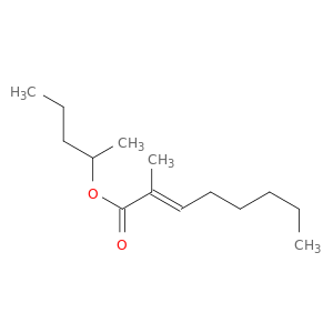 2-Octenoic acid, 2-methyl-, 1-methylbutyl ester, (2E)-