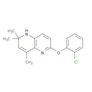 1,5-Naphthyridine, 6-(2-chlorophenoxy)-1,2-dihydro-2,2,4-trimethyl-
