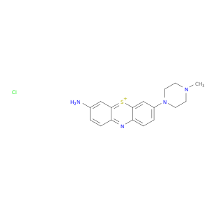 Phenothiazin-5-ium, 3-amino-7-(4-methyl-1-piperazinyl)-, chloride