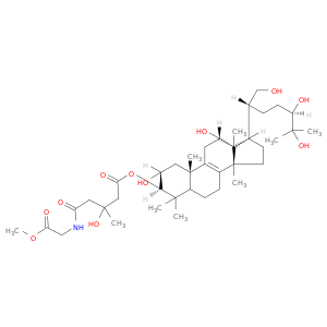 Lanost-8-Ene-2,3,12,21,24,25-己醇,3-[3-羟基-5-[(2-甲氧基-2-氧乙基)氨基]-3-甲基-5-氧代苯甲酸酯],(2α,3β,12α,24r)-