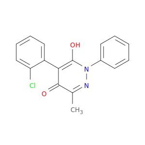 4(1H)-Pyridazinone, 5-(2-chlorophenyl)-6-hydroxy-3-methyl-1-phenyl-