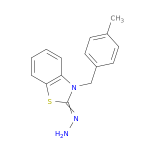 2(3H)-Benzothiazolone, 3-[(4-methylphenyl)methyl]-, hydrazone