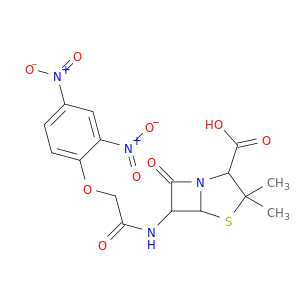 6-[[2-(2,4-dinitrophenoxy)acetyl]amino]-3,3-dimethyl-7-oxo-4-thia-1-azabicyclo[3.2.0]heptane-2-carboxylic acid