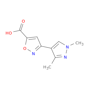 3-(1,3-二甲基-1H-吡唑-4-基)-1,2-噁唑-5-羧酸