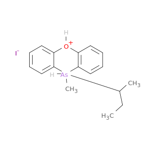 10H-Phenoxarsinium, 10-methyl-10-(1-methylpropyl)-, iodide