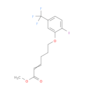 2-Hexenoic acid, 6-[2-iodo-5-(trifluoromethyl)phenoxy]-, methyl ester