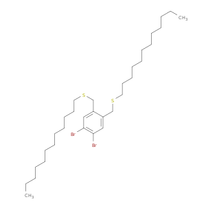 Benzene, 1,2-dibromo-4,5-bis[(dodecylthio)methyl]-