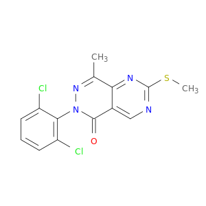 6-(2,6-二氯苯基)-8-甲基-2-(甲硫基)嘧啶并[4,5-d]哒嗪-5-(6H)-酮