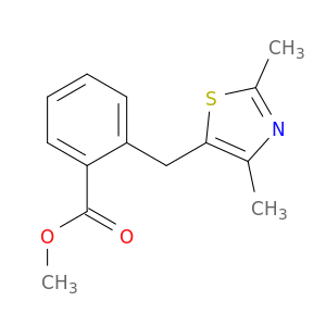Benzoic acid, 2-[(2,4-dimethyl-5-thiazolyl)methyl]-, methyl ester