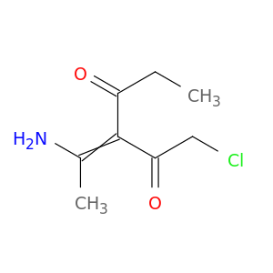 3-(1-aminoethylidene)-1-chlorohexane-2,4-dione