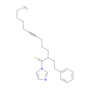 1H-Imidazole, 1-[2-(2-phenylethyl)-1-thioxo-6-dodecynyl]-