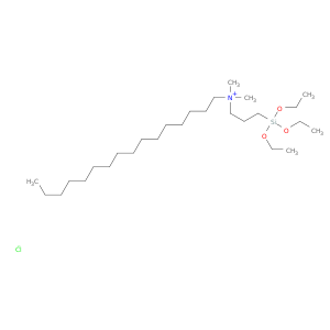 1-十六烷烷烃,N,N-二甲基-N-[3-(三乙氧基甲硅烷基)丙基]-,氯化物(1：1)