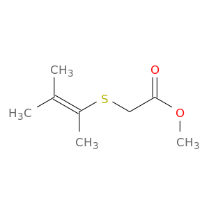 Acetic acid, [(1,2-dimethyl-1-propenyl)thio]-, methyl ester