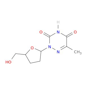1,2,4-Triazine-3,5(2H,4H)-dione,6-methyl-2-[tetrahydro-5-(hydroxymethyl)-2-furanyl]- (9CI)