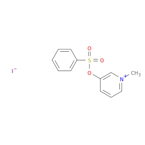Pyridinium, 1-methyl-3-[(phenylsulfonyl)oxy]-, iodide
