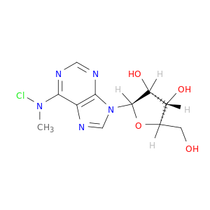Adenosine, N-chloro-N-methyl-