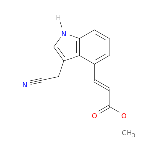 2-Propenoic acid, 3-[3-(cyanomethyl)-1H-indol-4-yl]-, methyl ester, (E)-