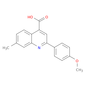 4-Quinolinecarboxylicacid, 2-(4-methoxyphenyl)-7-methyl-