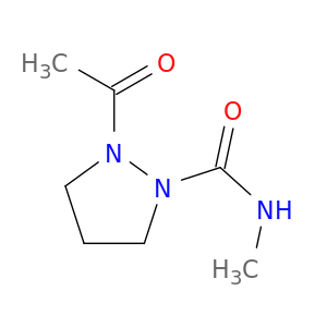 1-Pyrazolidinecarboxamide, 2-acetyl-N-methyl-