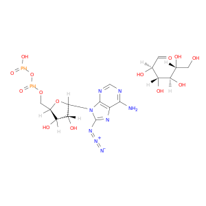 Adenosine5'-(trihydrogen diphosphate), 8-azido-, P'-a-D-glucopyranosyl ester, labeled with carbon-14 (9CI)