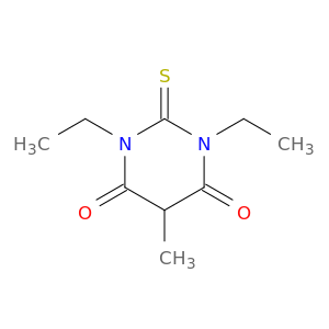 4,6(1H,5H)-Pyrimidinedione, 1,3-diethyldihydro-5-methyl-2-thioxo-