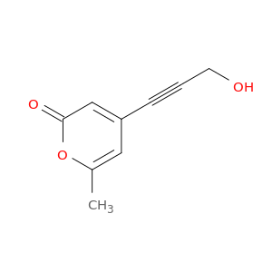 2H-Pyran-2-one, 4-(3-hydroxy-1-propynyl)-6-methyl-