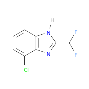 4-chloro-2-(difluoromethyl)-1H-1,3-benzodiazole