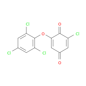 2,5-Cyclohexadiene-1,4-dione, 2-chloro-6-(2,4,6-trichlorophenoxy)-