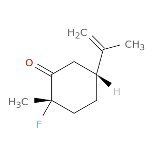 Cyclohexanone, 2-fluoro-2-methyl-5-(1-methylethenyl)-, (2S,5R)-