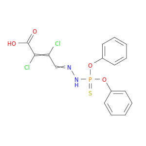 2-Butenoic acid, 2,3-dichloro-4-[(diphenoxyphosphinothioyl)hydrazono]-