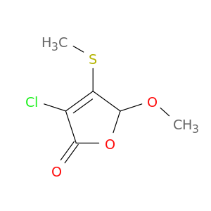 2(5H)-Furanone, 3-chloro-5-methoxy-4-(methylthio)-