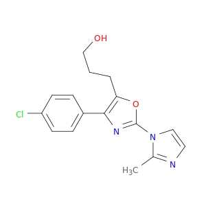 5-Oxazolepropanol, 4-(4-chlorophenyl)-2-(2-methyl-1H-imidazol-1-yl)-