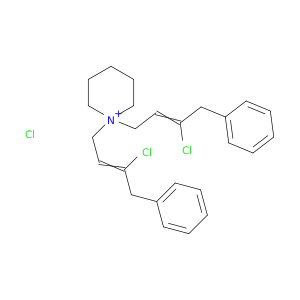 1,1-BIS(3-CHLORO-4-PHENYL-2-BUTENYL)PIPERIDINIUM CHLORIDE