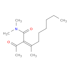 2-Nonenamide, 2-acetyl-N,N,3-trimethyl-, (2Z)-