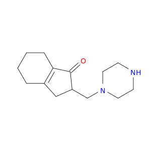 1H-Inden-1-one, 2,3,4,5,6,7-hexahydro-2-(1-piperazinylmethyl)-