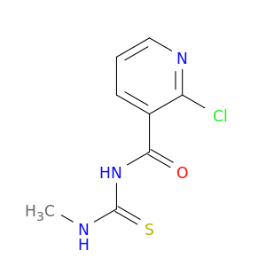3-Pyridinecarboxamide, 2-chloro-N-[(methylamino)thioxomethyl]-