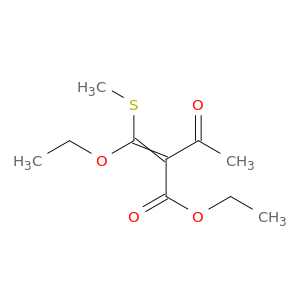 Butanoic acid, 2-[ethoxy(methylthio)methylene]-3-oxo-, ethyl ester