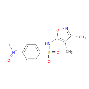 Benzenesulfonamide, N-(3,4-dimethyl-5-isoxazolyl)-4-nitro-